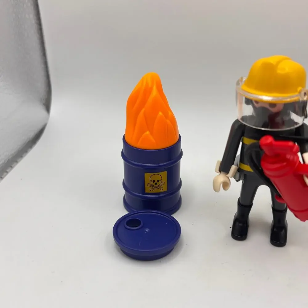 Playmobil Vintage Firefighter Set of 2 with gear accessories cake topper firemen
